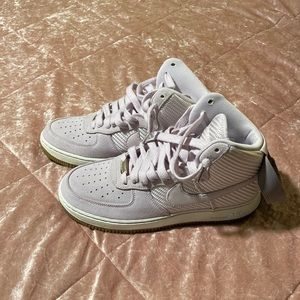 Purple Hightop Nike Airforce Ones